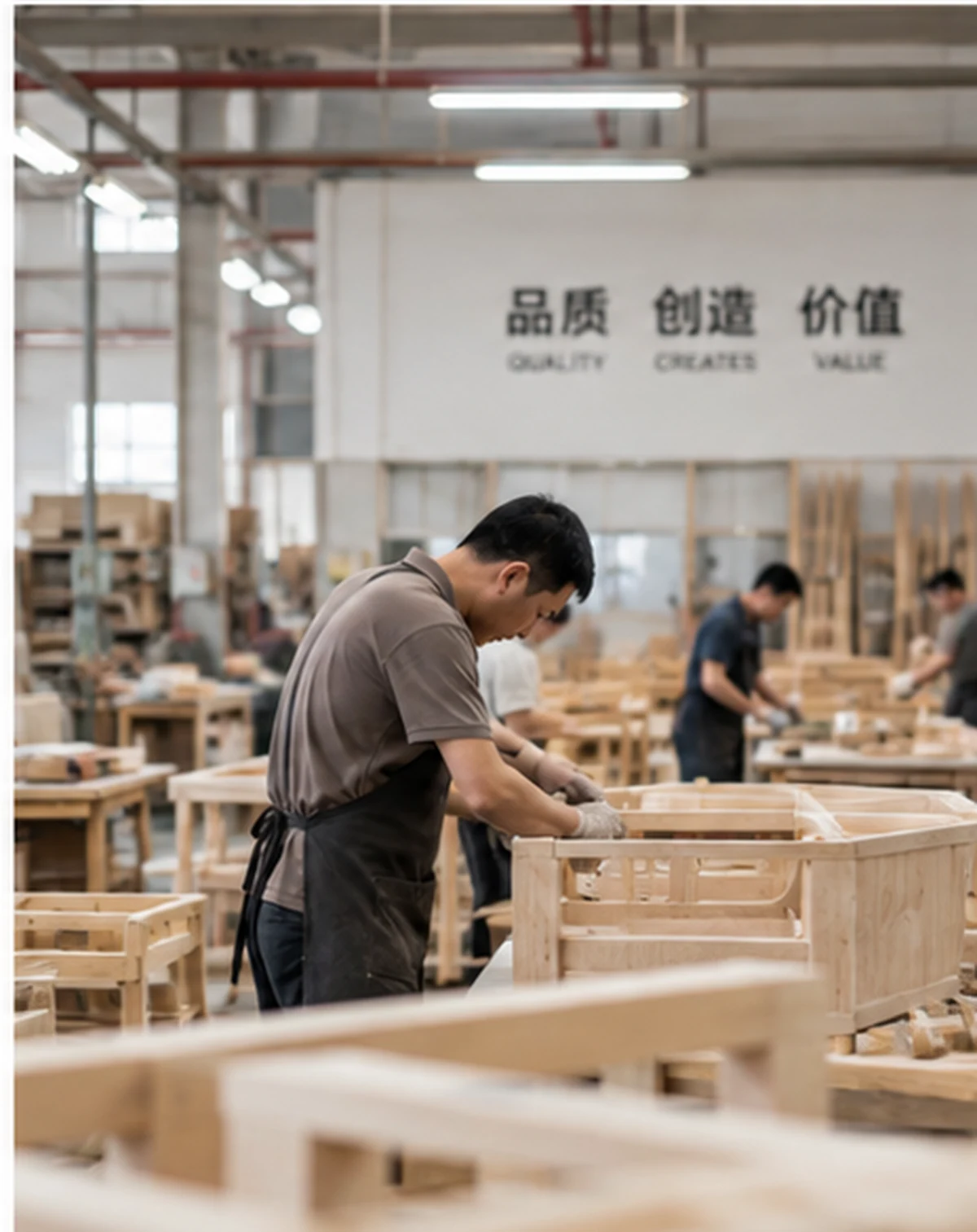 Furniture manufacturing workshop in Foshan